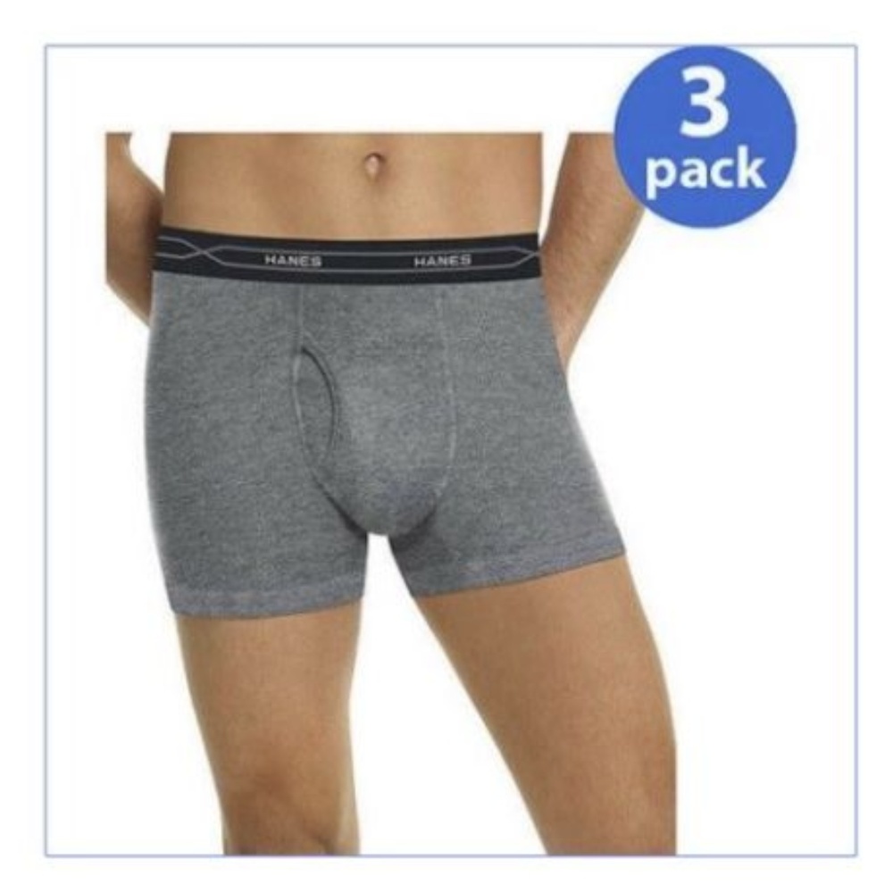 Hanes Men's Boxer Briefs 3-Pack SMALL